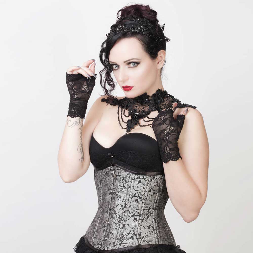Attitude Corsets - Ohaia Corset sous la poitrine - Couleur argent